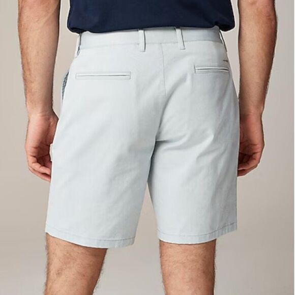 J. Crew BX308 Green white Oxford Tech Shorts NWt size 32 9" inseam - Picture 3 of 10
